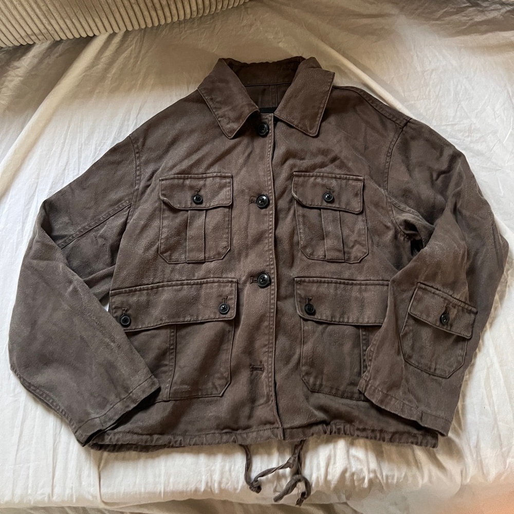 Club Monaco work style jacket brown